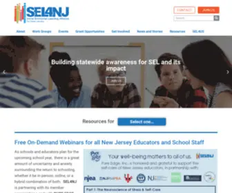 Sel4NJ.org(Social Emotional Learning Alliance for New Jersey) Screenshot