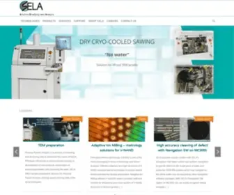 Sela.com(Solution Enabling Nano Analysis) Screenshot
