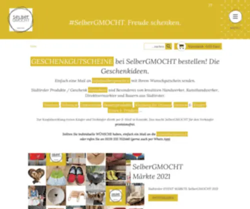 Selbergmocht.it(Geschenkideen & Geschenkkörbe aus Südtirol) Screenshot