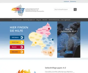 Selbsthilfe-RLP.de(SelbstHilfe-Kontaktbüros Rheinland-Pfalz) Screenshot