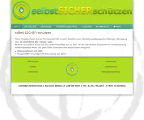 Selbstsicherschuetzen.com(SelbstSICHERschützen) Screenshot