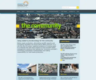 Selchp.com(South East London Combined Heat and Power) Screenshot