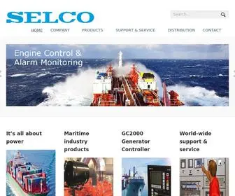 Selco.com(SELCO Flexible Engine & Generator Control Systems) Screenshot