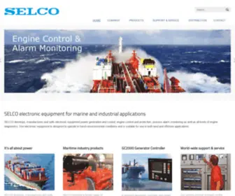 Selco.dk(SELCO Flexible Engine & Generator Control Systems) Screenshot