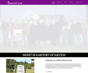 Seldomrestfarms.com(The Foster family has a long history in the Angus breed) Screenshot