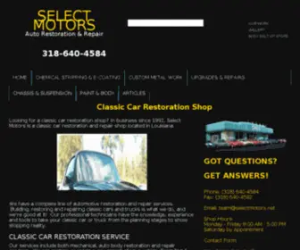 Select-Motors.com(Classic Car Auto Restoration) Screenshot