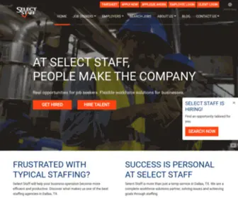 Select-Staff.com(Select Staff) Screenshot