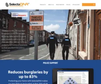 Selectadna.co.uk(SelectaDNA Forensic Coding) Screenshot