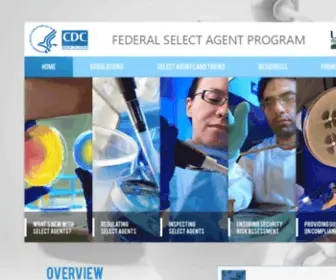 Selectagents.gov(Federal Select Agent Program) Screenshot