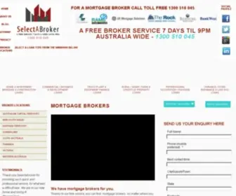 Selectamortgagebroker.com.au(Select a Broker) Screenshot
