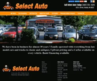 Selectautoomaha.com(Select Auto Omaha) Screenshot