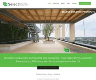 Selectbuildingproducts.com(Select Building Products) Screenshot