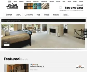 Selectcarpetinc.com(Select Carpets) Screenshot