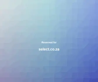 Select.co.za(Select) Screenshot