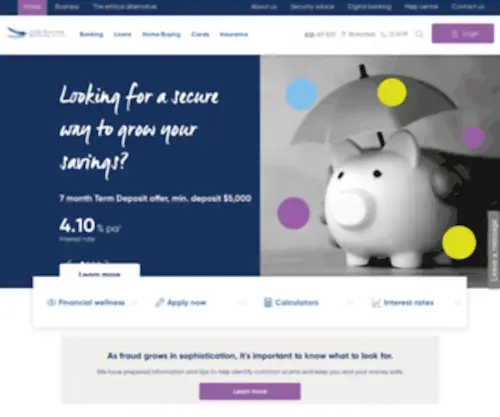 Selectcu.com.au(Select Mutual Banking) Screenshot
