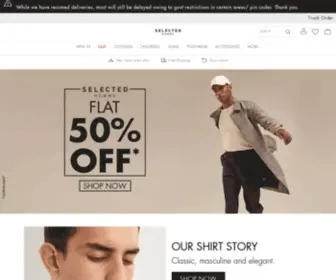 Selectedhomme.in(Online shopping for men) Screenshot