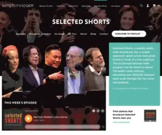 Selectedshorts.org(Selected Shorts) Screenshot