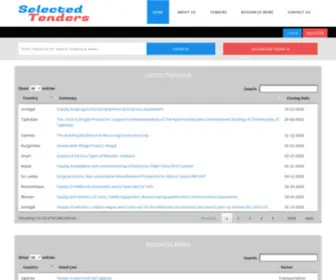 Selectedtenders.com(Online Tenders Information) Screenshot