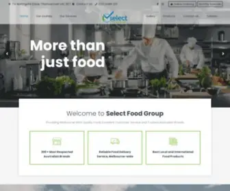 Selectfoodgroup.com.au(Select Food Group) Screenshot