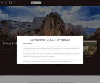 Selecthotelsresorts.com(SELECT Experiences) Screenshot
