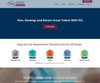 Selectinternational.com(The future of talent assessment) Screenshot