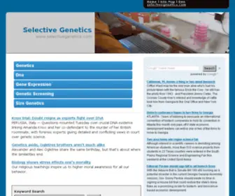 Selectivegenetics.com(Forsale Lander) Screenshot