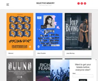 Selectivememory.ie(Selective Memory) Screenshot