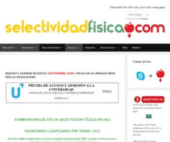 Selectividadfisica.com(Ejercicios) Screenshot