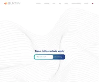 Selectivv.com(Reklama i badania w oparciu o dane z urz) Screenshot