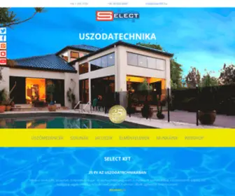 Selectkft.hu(Select Uszodatechnika) Screenshot