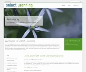 Selectlearning.org(Select Learning) Screenshot