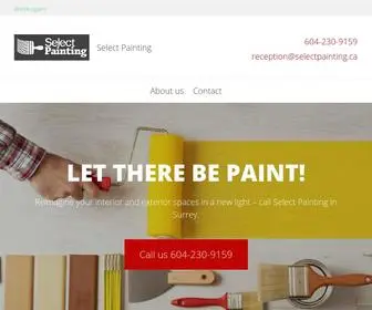 Selectpainting.ca(Painting Surrey) Screenshot