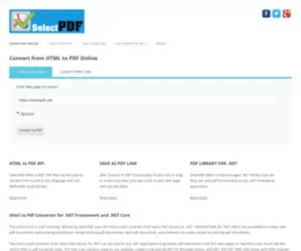 Selectpdf.com(Free HTML to PDF Converter ASP NET MVC) Screenshot