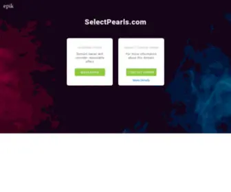 Selectpearls.com(Contact with domain owner) Screenshot