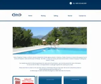 Selectpropertiesturkey.com(Select Properties) Screenshot