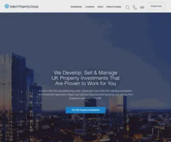 Selectproperty.ae(Property Investment UK by Select Property Group) Screenshot