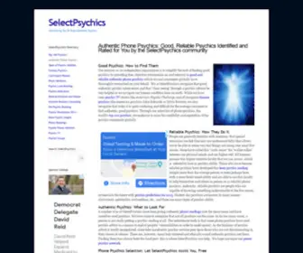 Selectpsychics.com(Authentic Phone Psychics) Screenshot