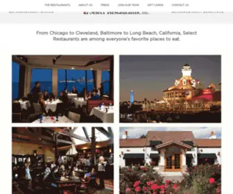 Selectrestaurants.com(Select Restaurants) Screenshot
