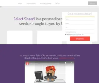 Selectshaadi.com(Select Shaadi) Screenshot