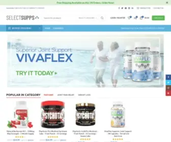 Selectsupps.com(Only the Best Products and Prices) Screenshot