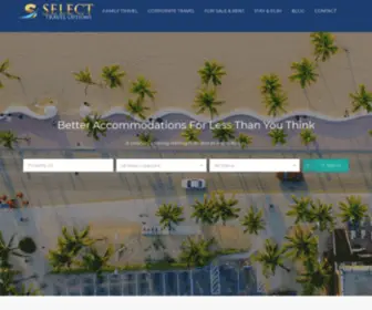 Selecttraveloptions.com(Corporate & Family Vacation Rentals) Screenshot