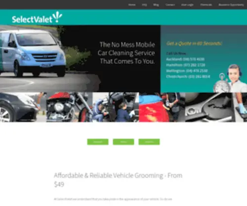 Selectvalet.co.nz(Mobile Car Valet) Screenshot