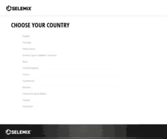 Selemix.com(Choose your country) Screenshot