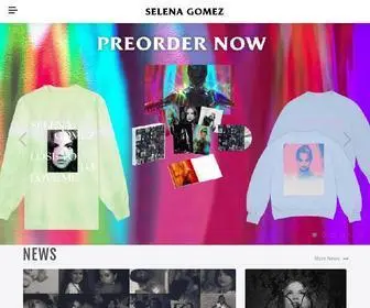 Selenagomez.com(Selena Gomez) Screenshot