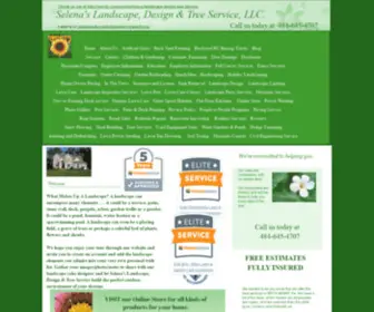 Selenaslandscapedesignandtreeservice.com(Selena's Landscape) Screenshot