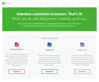 Selenium.dev(Selenium) Screenshot