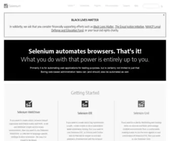 Seleniumhq.org(SeleniumHQ Browser Automation) Screenshot