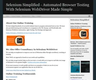 Seleniumsimplified.com(Selenium Simplified) Screenshot