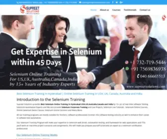 Seleniumtraininginhyderabad.com(Best Selenium Training Institute In Hyderabad) Screenshot