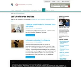 Self-Confidence.co.uk(Self Confidence articles) Screenshot